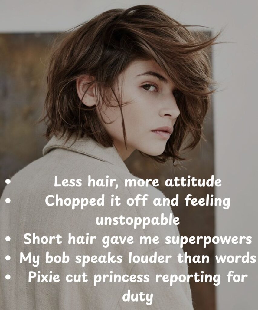 short-hair-captions-for-instagram-girls